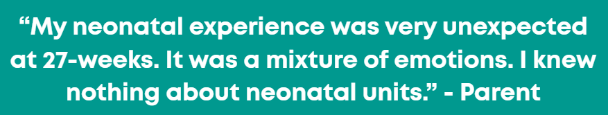 Parent quote about their neonatal experience
