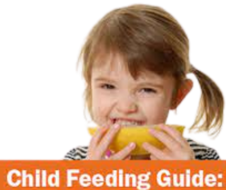 child feeding guide child eating melon photograph